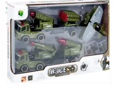 Playset Military Races Rocket Launcher Plane Army Commando Gift Children  • £12.98