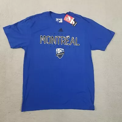Montreal Impact Shirt Mens Large Blue Short Sleeve Soccer Go To Tee MLS Soccer • $18.80