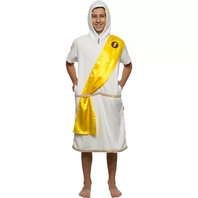 FUNZIEZ! Zeus Halloween Costume  Pajamas - One Piece Novelty Zeus Jumpsuit White • $19.99