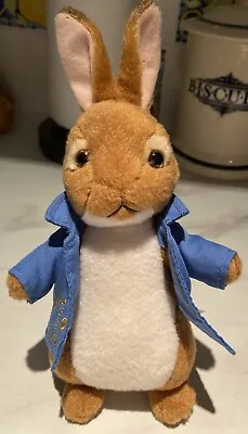 Peter Rabbit Soft Plush Cuddly Teddy Toy With Denim Jacket TY Size 9” • £3.99