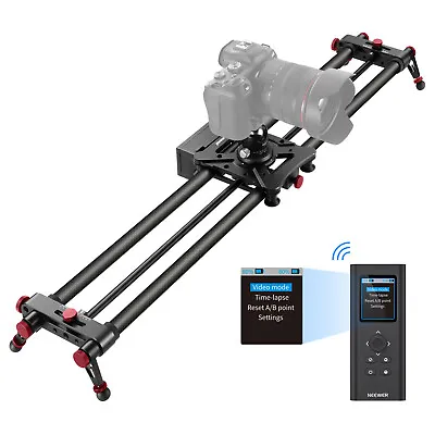 Neewer 31.5'' Motorized 2.4G Wireless Carbon Fiber Dolly Rail Camera Slider • $315.39