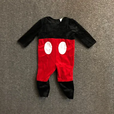 Disguise Disney Baby Mickey Mouse Deluxe Infant Halloween Costume Sz 6-12M NWOT • $12.99