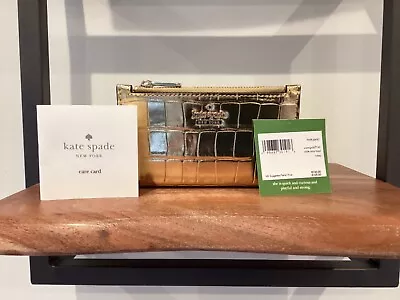 Fabulous Kate Spade Gold White Rock Road Purse New • £30