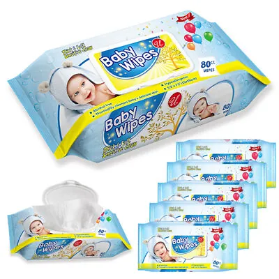 480 Ct Moisturizing Baby Wipes Hypoallergenic Sensitive Gentle Aloe Wet Cloths • $46.06