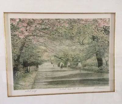 $950 • Buy Harold Altman Central Park Original Color Lithograph Artist Proof  Pencil Signed