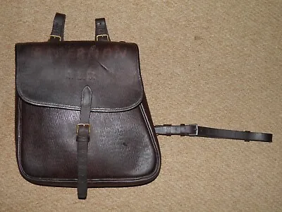WW1 Military Brown Leather Cavalry Saddle Bag Pouch By D.Murray Winslow • $247.61