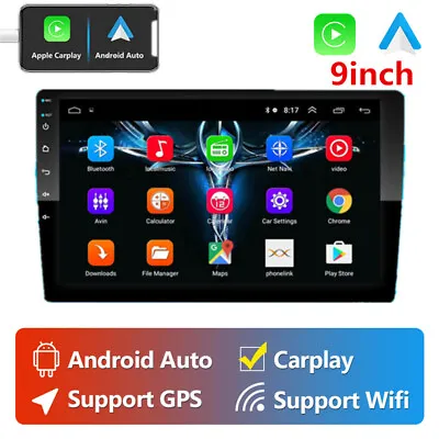 Car Stereo Radio 9in Android MP5 Player Bluetooth FM Radio For Carplay GPS Navi • $133.81
