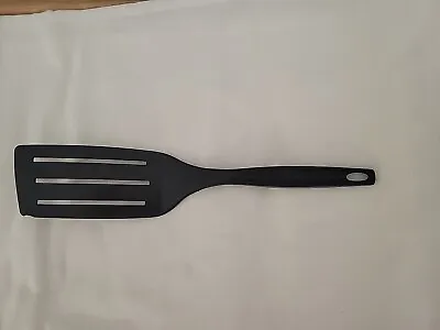 Foley Nylon Black Three Slot Long Blade Narrow Spatula Flipper Turner 12.5” • $15.99