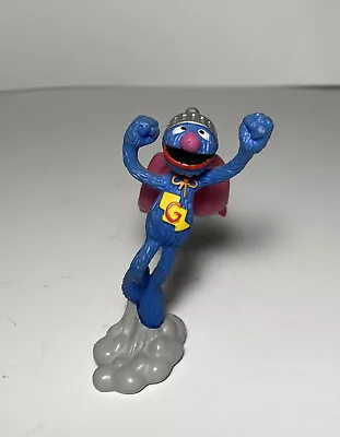 Vintage 4  Super Grover Sesame Street PVC Figure Muppets Applause SuperGrover • $7.99