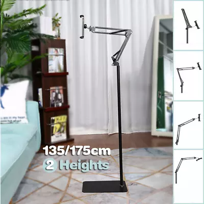 Hands Free Floor Stand Adjustable Bed Clip Holder For Tablet IPad IPhone Switch • $16.26