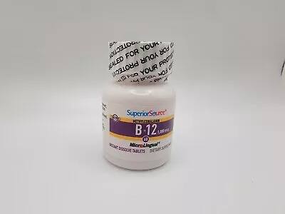 Superior Source No Shot Vitamin B12 Methylcobalamin 2500 Mcg Exp 08/25 • $21.21