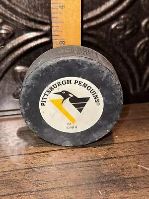VINTAGE NHL PITTSBURGH PENGUINS Official Hockey Puck Game Used • $30