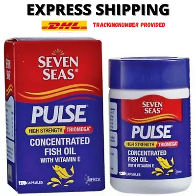 $51.59 • Buy Seven Seas Pulse High Strength TriOmega Fish Oil Vitamin E 120s EXPRESS SHIPPING