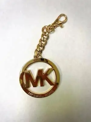 MK Michael Kors Key Fob LARGE Gold Tone Purse Hanging Charm Keyfob Keychain • $16.99