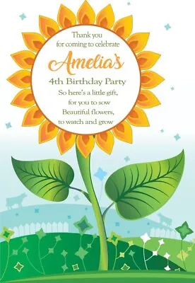 £3.50 • Buy Seed Packets Gifts Childrens Parties Birthday Personalised Party Bag Filler X 8