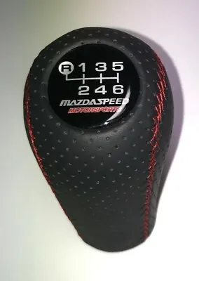 Mazda Speed SHIFT KNOB FITS FOR Mazda3-6  MIATA MX5  MX6  6 Speed Perforated • $58.28