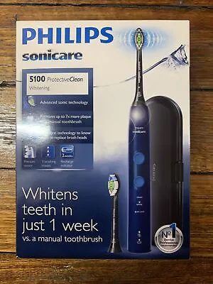 Philips Sonicare HX6851/56 Rechargeable Clean Whitening Electric Toothbrush Navy • $129.99