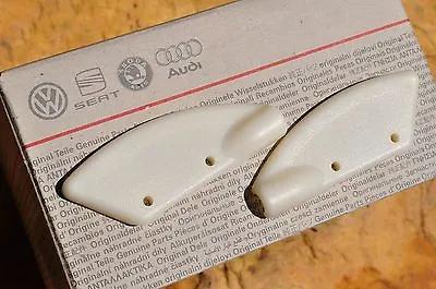 VW MK1 Golf Cabriolet Convertible Top Boot Fastener Cable Covers- White -NOS!-  • $15.30