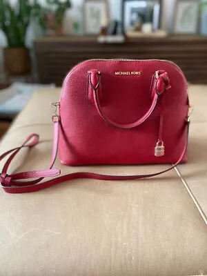 Michael Kors Red Leather Handbag • $17.50