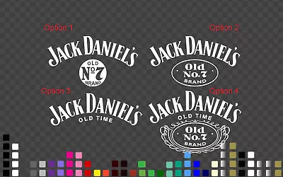$7.99 • Buy JACK DANIELS Sticker Decal Whiskey Label Fridge Bar Wall Door