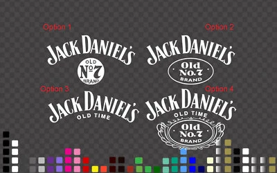 $7.99 • Buy JACK DANIELS Sticker Decal Whiskey Label Fridge Bar Wall Door