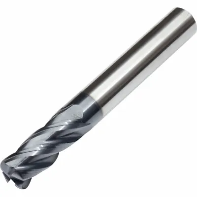 Carbide End Mill 4 Flute 6mm R1.0 ALTiN Coated - Engineering Tools • £6.20