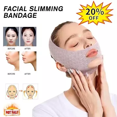 V-Line Face Slim Lift Up Mask Chin Cheek Slimming Belt Strap Band • $1.82