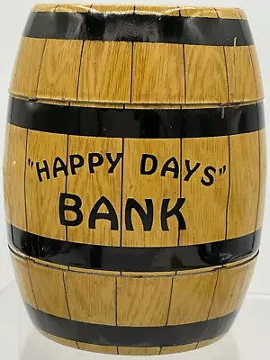 Vintage MCM Happy Days Bank Litho J. Chein Made In USA Missing Key Toy  • $29.95