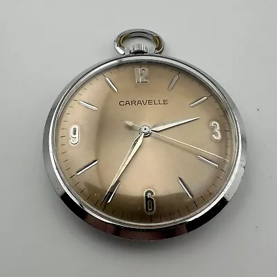 Caravelle Pocket Watch Mechanical Wind Up Movement - Running • $12.50