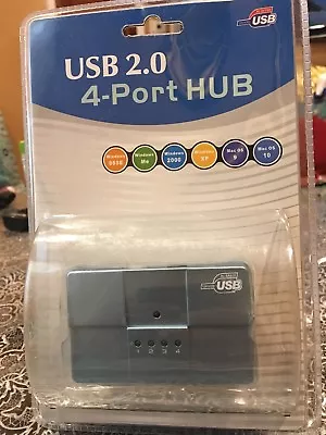 Brand New Hi-Speed Certified USB 2.0 4-Port Hub • $29.99