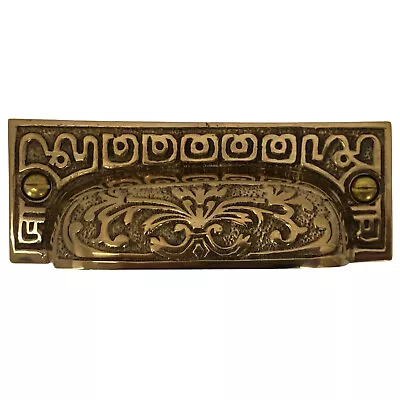 Victorian Style Rectangular Bin Pull - Choose Finish • $6.59