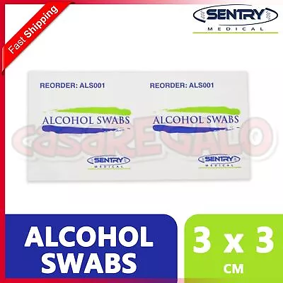 SWAB ANTISEPTIC ALCOHOL Wipes 70% Isopropyl Sterile Skin Swabs Prep Pads • $2.45