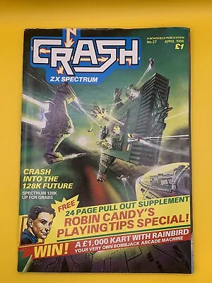 Crash Micro Games Action Magazine Rare 1980s Spectrum • £14
