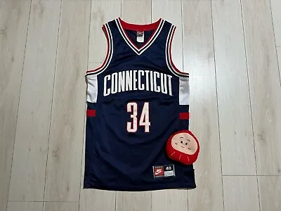Vintage Nike Ray Allen UCONN Connecticut Huskies Basketball Jersey Size 40 • $175