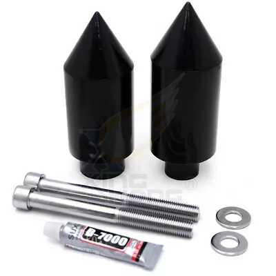 Spike Frame Slider Crash Protector Black Aluminum For Honda CBR 600 F4 F4i 99-07 • $133.54