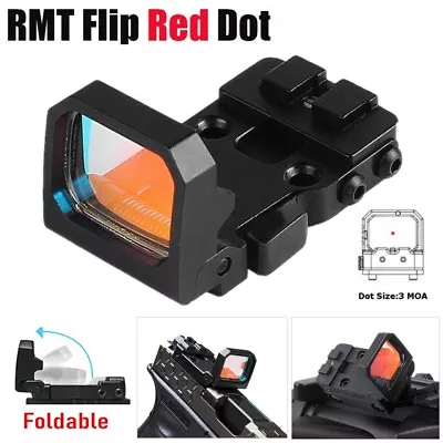 Tactical Mini PRO Flip Up Red/Green Dot Scope Reflex Optic Sight 3 MOA For Glock • $37.89