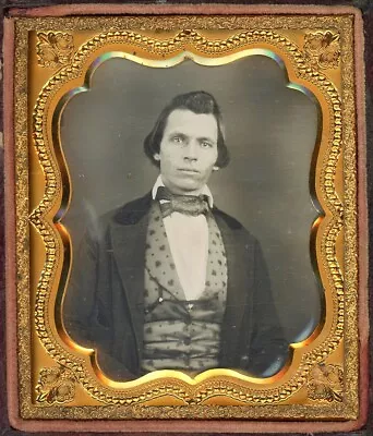 Stunningly Handsome Man Daguerreotype • $200