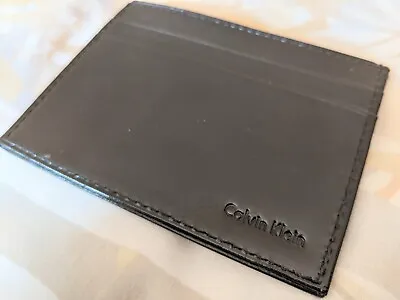 Calvin Klein Credit Card Wallet Holder Black New • £20