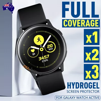 For Samsung Galaxy Watch Active 2 40 44mm Full Cover Waterproof Screen Protector • $4.79