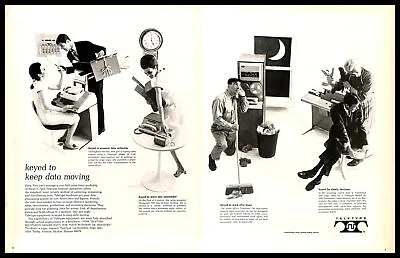 1967 Teletype Corporation Terminal Equipment Vintage PRINT AD Data Machines Work • $9.99