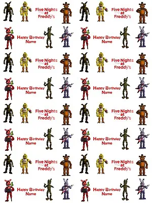 Five Nights At Freddy's Personalised Birthday Wrapping Paper 3 Designs ADD NAME • £4.19