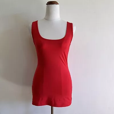 Kookai Ladies Long Tank Or Mini Dress Red Size 1 • $14.58