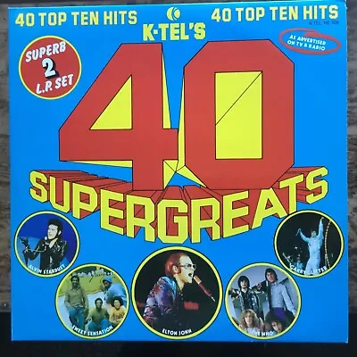 K Tel's 40 Supergreats X2 Albums Lp Vinyl Record 70s • £14.99