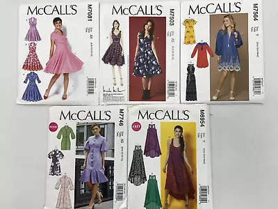 McCalls Sewing Patterns Lot Of 5 Womens Dresses Uncut • $19.95