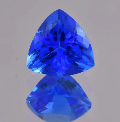 AAA 10.10 Ct Natural Lustrous Blue Tanzanite (GIT) Certified Master Cut Gemstone • $0.99