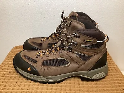 Vasque Boots Mens Sz 13 Brown Leather Breeze 2.0 Mid GTX Gore Tex Hiking 7482 • $43.02