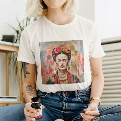 Frida Kahlo Inspired  Pop Art T Shirt | Art T Shirt | Women Artists | Unisex V7 • $17.99