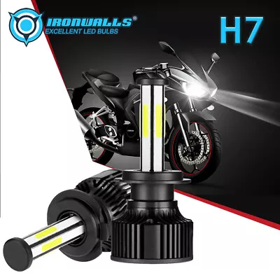 $24.99 • Buy 6500K H7 6sided LED Motor Headlight Bulb For Yamaha YZF-R6 2006 2008 2009 YZF-R1