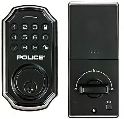 POLICE Keyless Entry Door Lock With Keypad Smart Deadbolt Front Door Lock W/ App • $49.99