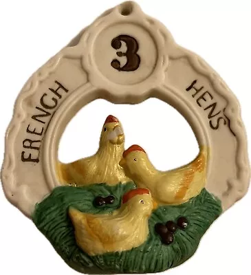 Vtg Mercuries USA 12 Days Of Christmas Ornament #3 Replacement 3 French Hens • $12.99